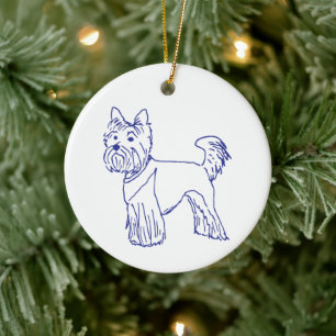 Hunderasse Yorkshire Terrier Ceramic Ornament