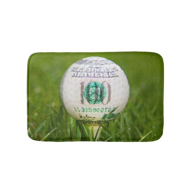 Hundred Dollar Golf Ball Bath Mat (Front)