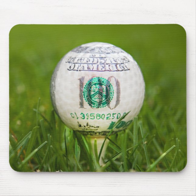 Hundred Dollar Golf Ball Mouse Pad (Front)