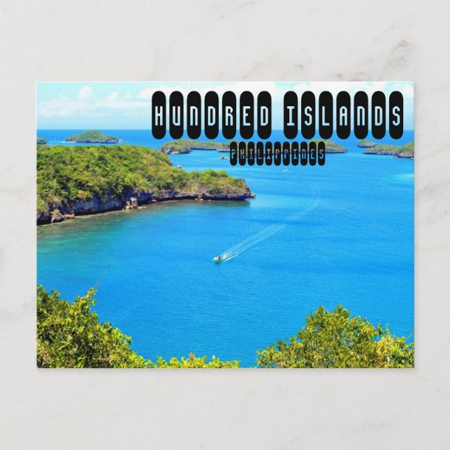 Hundred Islands in Pangasinan Philippines Postcard (Front)