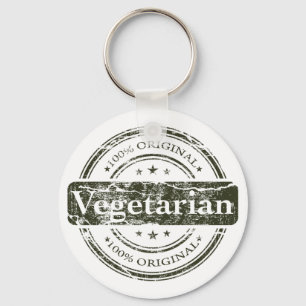 Hundred percent vegetarian key ring