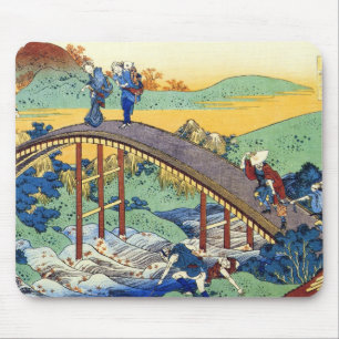 Hundred Poems Explained by the Nurse Hokusai Mouse Pad