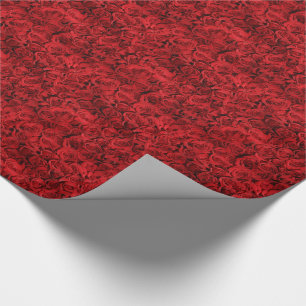 Hundreds of Beautiful Red Roses Wrapping Paper