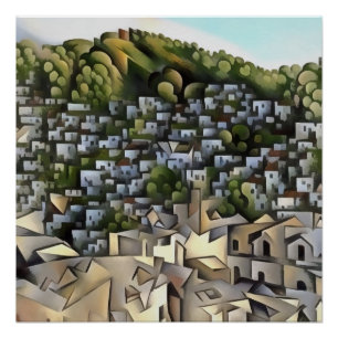 Hundreds Of Houses Kayakoy Fethiye Painting Poster