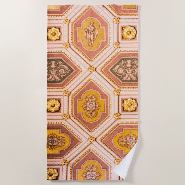 Hungarian Architecture Beach Towel (Front)