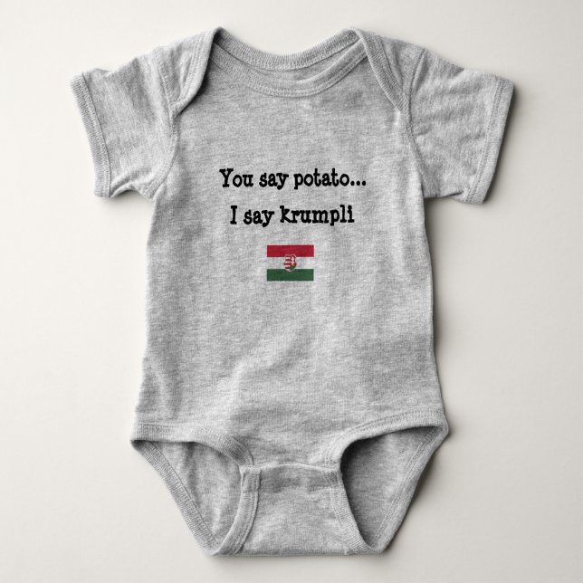Hungarian Baby's Sleeper Baby Bodysuit (Front)