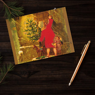 Hungarian Christmas from 1896 Holiday Postcard