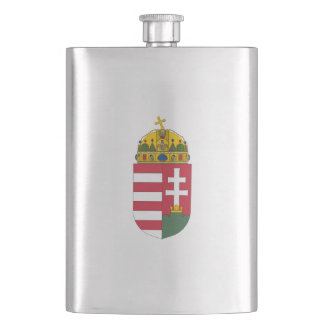 Hungarian coat of arms hip flask