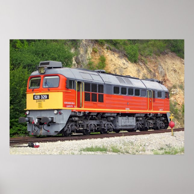 Hungarian Diesel Locomotive M62 Train Poster (Front)