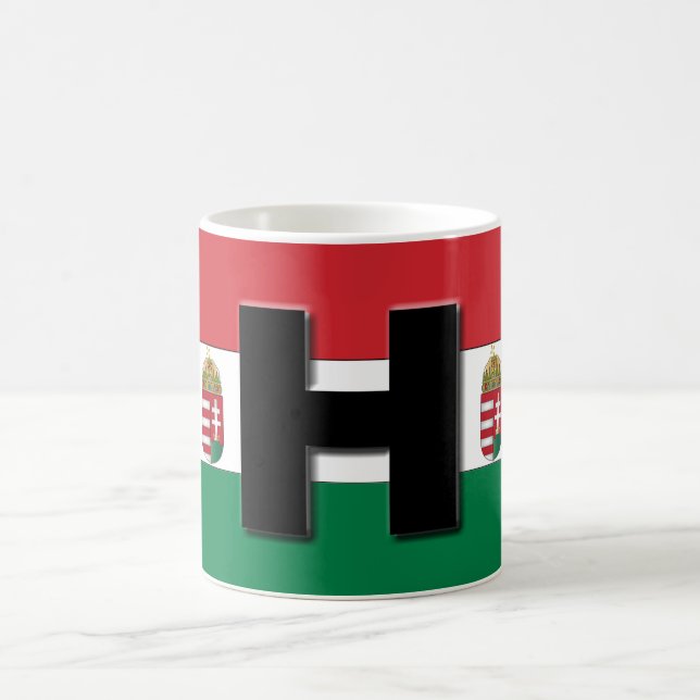 Hungarian Flag and Crest Mug (Center)