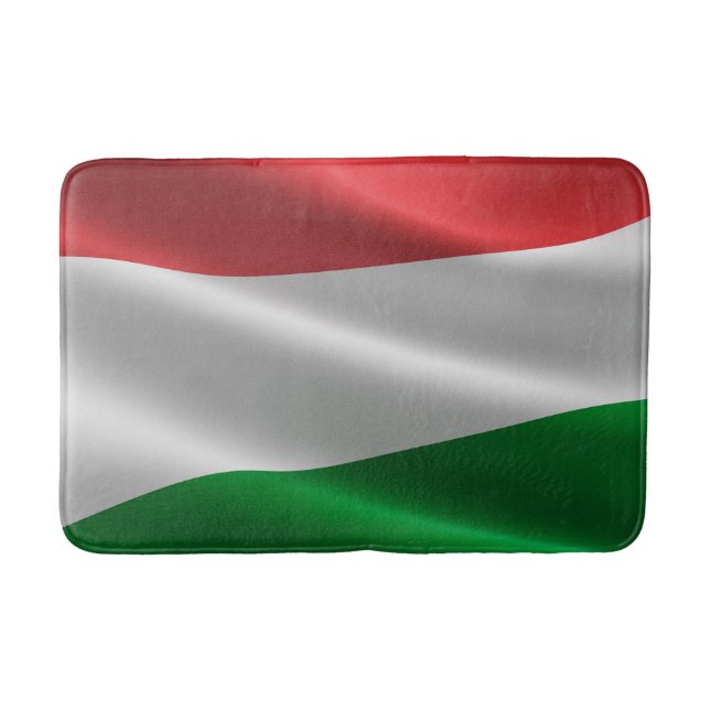 Hungarian Flag bath mat (Front)