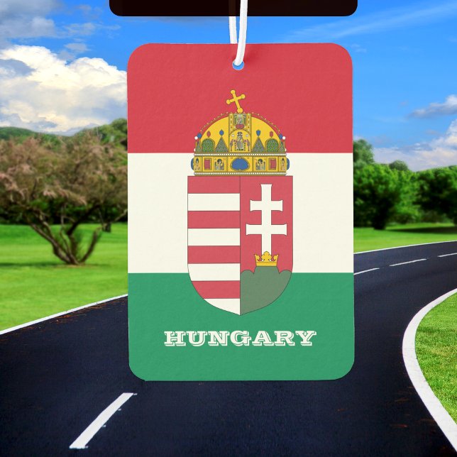 Hungarian Flag Car Air Freshener, Hungary Car Air Freshener (Creator Uploaded)