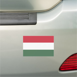 Hungarian flag car magnet