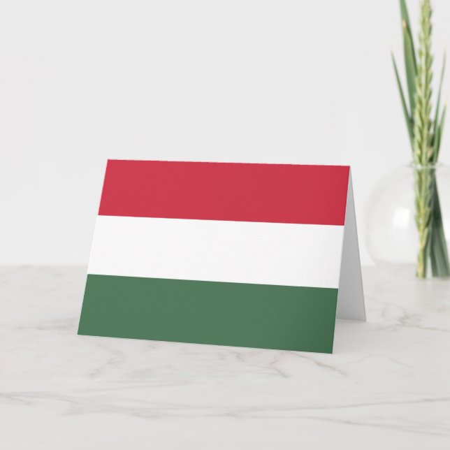 Hungarian Flag Card (Front)