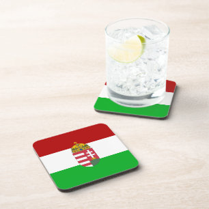 Hungarian flag coaster