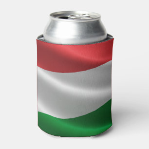 Hungarian Flag custom monogram can cooler