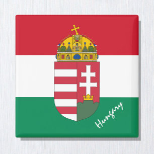 Hungarian flag, Emblem & Hungary holiday /sports Magnet