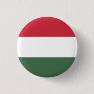 Hungarian Flag, Flag of Hungary 3 Cm Round Badge