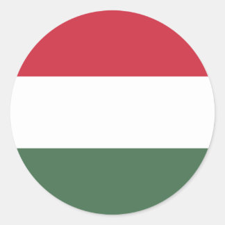 Hungarian Flag, Flag of Hungary Classic Round Sticker