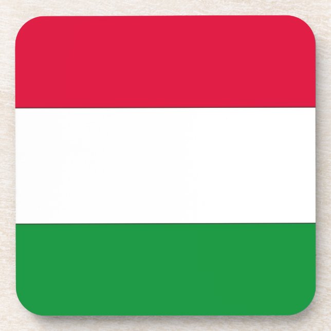 Hungarian Flag, Flag of Hungary Coaster (Front)