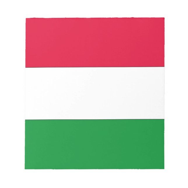 Hungarian Flag, Flag of Hungary Notepad (Front)