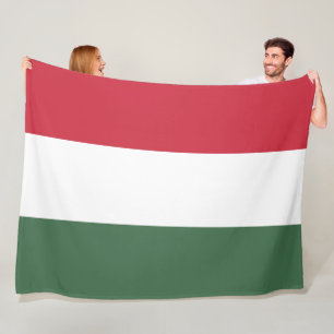 Hungarian Flag Fleece Blanket