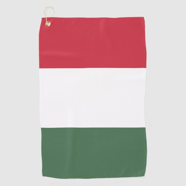 Hungarian flag golf towel (Front)