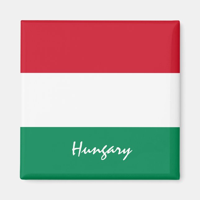 Hungarian flag & Hungary holiday, travel /sports Magnet (Front)