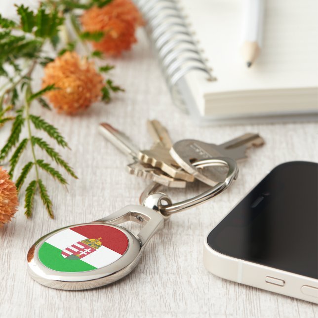 Hungarian flag key ring (Side)