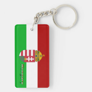Hungarian flag key ring