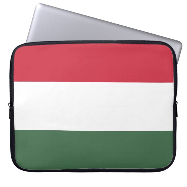 Hungarian Flag Laptop Sleeve (Front)
