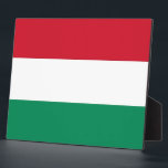 Hungarian Flag Plaque<br><div class="desc">Honor Hungary’s rich heritage with our distinguished plaque featuring the flag of Hungary! This plaque is more than just a decorative item; it’s a tribute to Hungary’s cultural pride and history. The vibrant design prominently showcases the Hungarian flag, making it a meaningful and elegant way to display your admiration for...</div>