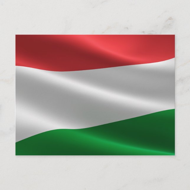 Hungarian Flag postcard (Front)