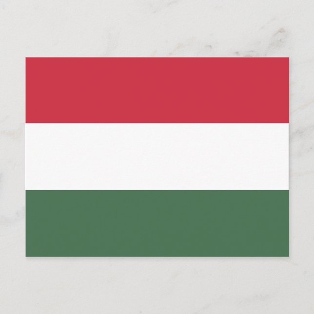 Hungarian Flag Postcard (Front)