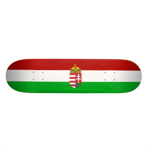Hungarian flag skateboard