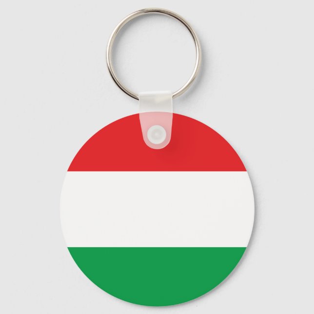Hungarian Flag T-shirts and Gifts Key Ring (Front)