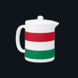 Hungarian Flag Teapot<br><div class="desc">Elegant Teapot with Flag of Hungary. This product its customisable.</div>