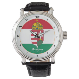 Hungarian Flag watch, Emblem & Hungary fashion Watch