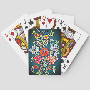 Hungarian Floral Pattern   Playing Cards