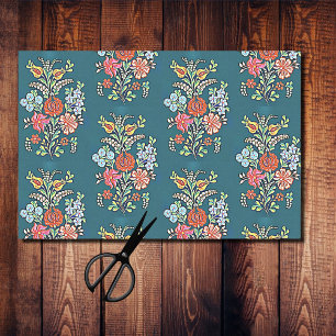 Hungarian Floral Pattern Tissue Paper