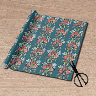 Hungarian Floral Pattern Wrapping Paper