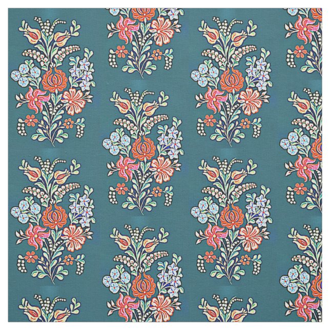 Hungarian flowers fabric (Swatch)
