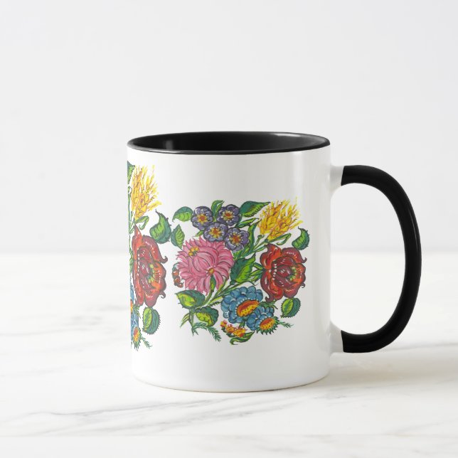 hungarian flowers mug (Right)