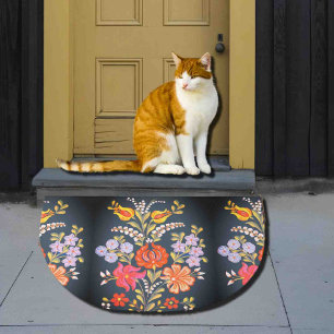 hungarian flowers -vibrant colours doormat