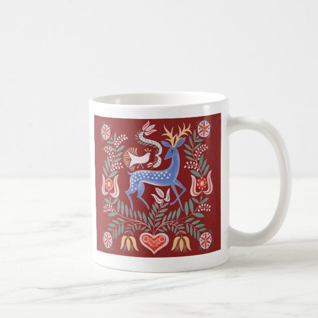 Hungarian Folk Art Coffee Mug (Right)