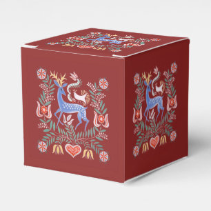 Hungarian Folk Art Deer Favour Box