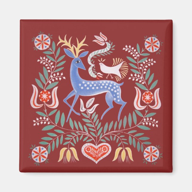 Hungarian Folk Art Magnet (Front)