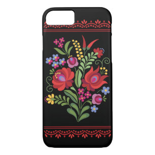 Hungarian Folk Design Red Peppers iPhone 8/7 Case