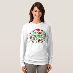 Hungarian Freehand Matyo Floral Folk T-Shirt