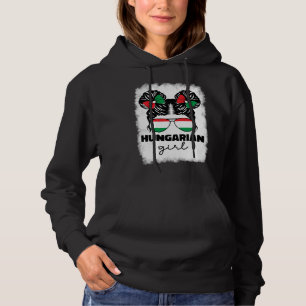 Hungarian Girl Girls For Kids Hungary Flag Pride M Hoodie
